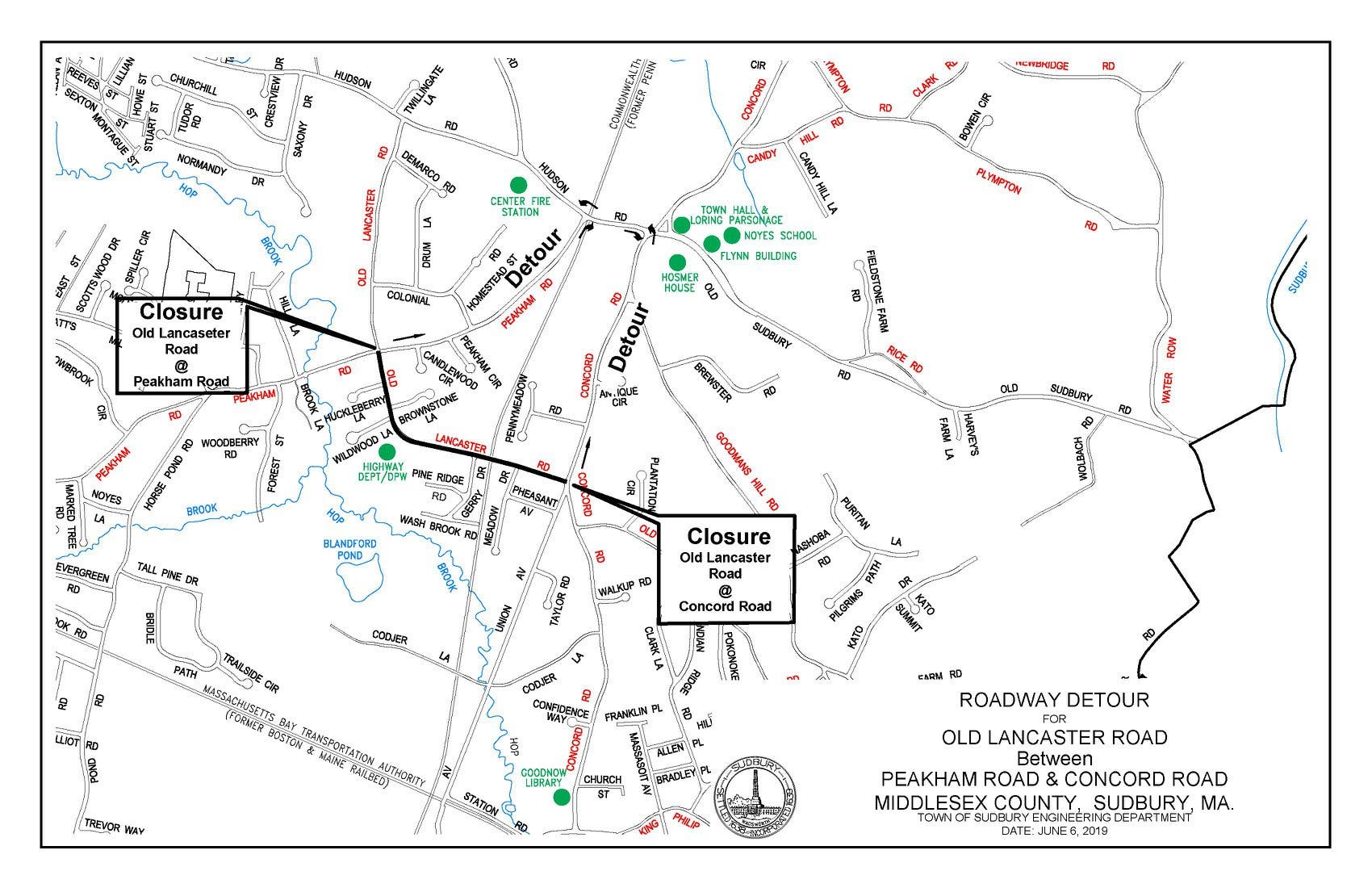 Sudbury Traffic Alert Old Lancaster Road To Be Closed Saturday